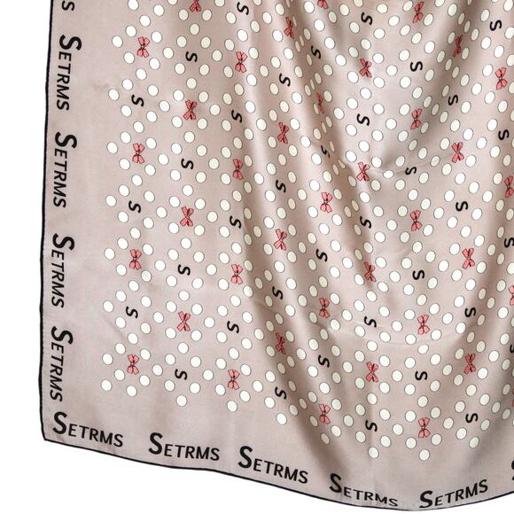 SETRMS 100% Silk Multi Color Patterned Square Large Scarf - Picture 3 of 5